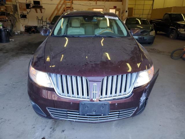 1LNHL9ER7AG603991 - 2010 LINCOLN MKS BURGUNDY photo 5