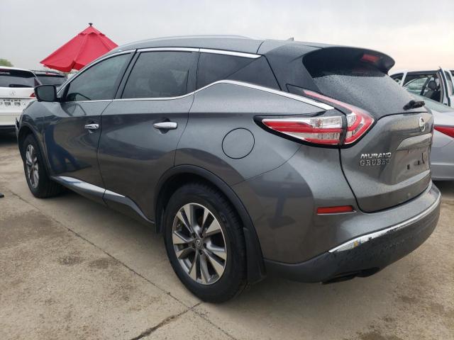 5N1AZ2MG0FN239312 - 2015 NISSAN MURANO S GRAY photo 2