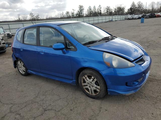 JHMGD38607S001532 - 2007 HONDA FIT S 蓝色 照片 4