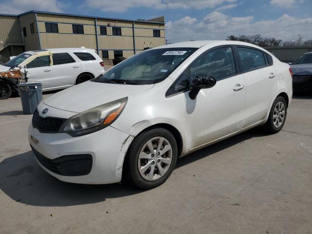 KNADM4A35E6325248 - 2014 KIA RIO LX WHITE photo 1