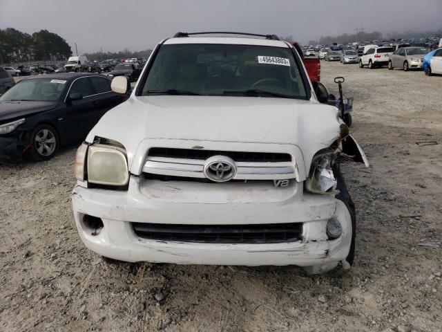 5TDZT38A95S260835 - 2005 TOYOTA SEQUOIA LIMITED WHITE photo 5