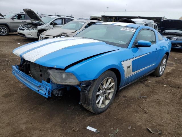 1ZVBP8CH5A5118888 - 2010 FORD MUSTANG GT BLUE photo 1