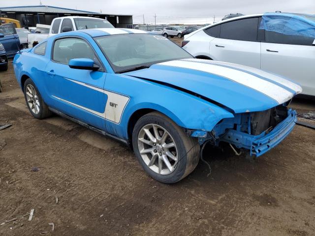 1ZVBP8CH5A5118888 - 2010 FORD MUSTANG GT BLUE photo 4