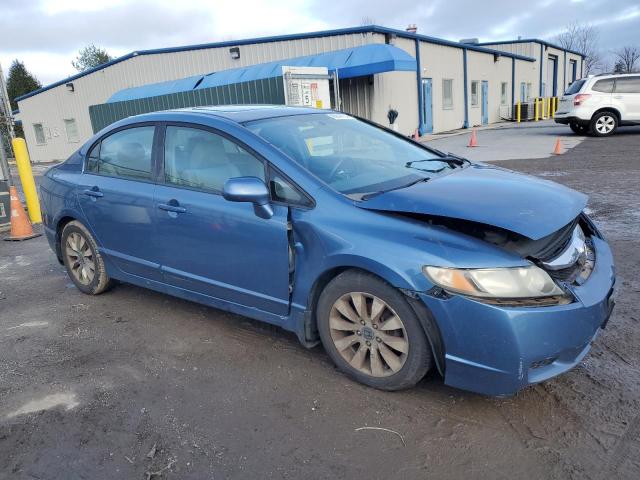 19XFA1F99AE028908 - 2010 HONDA CIVIC EXL BLUE photo 4