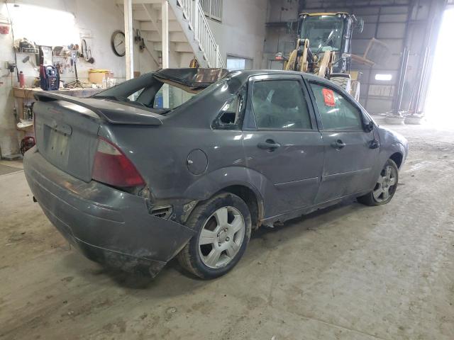 1FAFP34N07W139376 - 2007 FORD FOCUS ZX4 GRAY photo 3