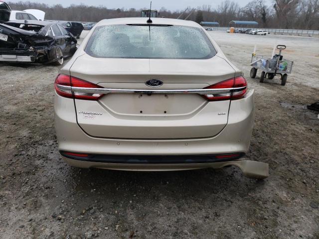 3FA6P0H74JR156587 - 2018 FORD FUSION SE BEIGE photo 6