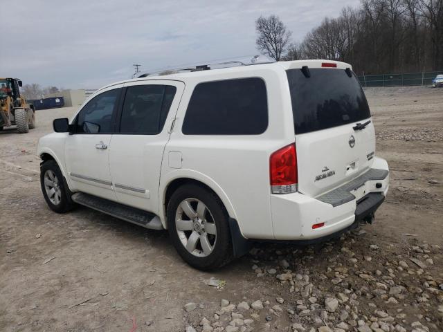 5N1BA0ND9AN621867 - 2010 NISSAN ARMADA SE WHITE photo 2