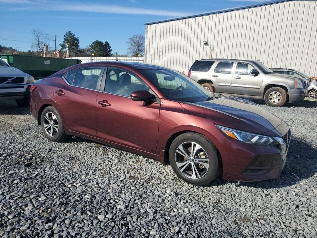 3N1AB8CV4LY292785 - 2020 NISSAN SENTRA SV BURGUNDY photo 4