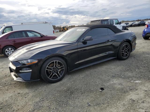 1FATP8UH3J5145289 - 2018 FORD MUSTANG BLACK photo 1