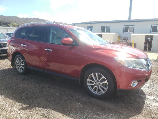 5N1AR2MN8FC697092 - 2015 NISSAN PATHFINDER S RED photo 4