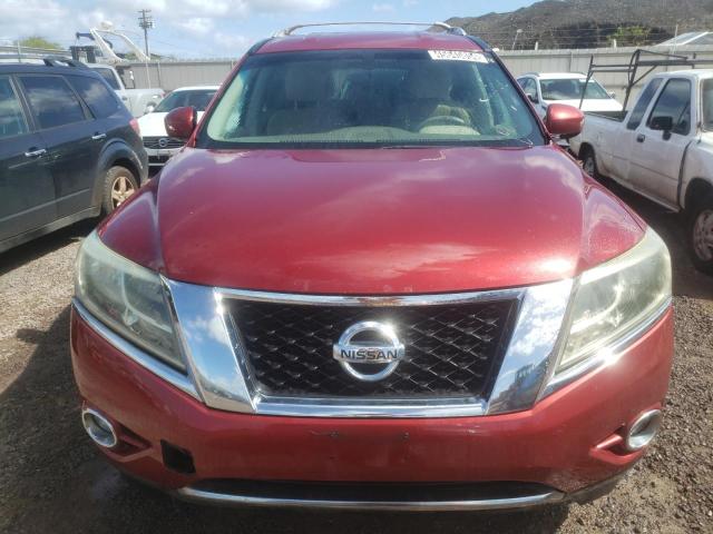 5N1AR2MN8FC697092 - 2015 NISSAN PATHFINDER S RED photo 5