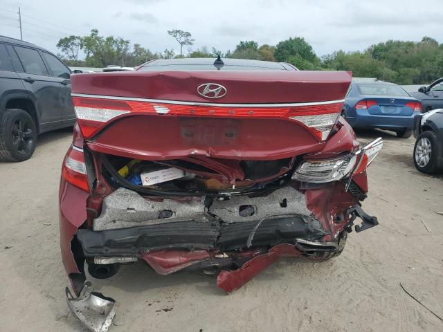 KMHFH4JG1DA300082 - 2013 HYUNDAI AZERA GLS RED photo 6