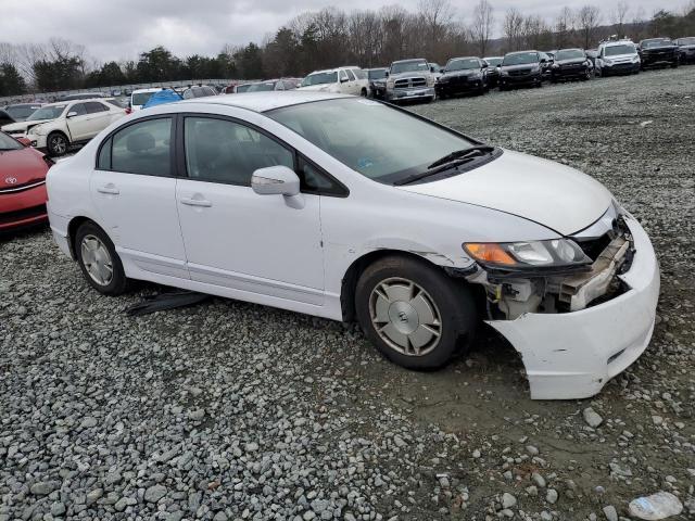 JHMFA36249S016851 - 2009 HONDA CIVIC HYBRID WHITE photo 4