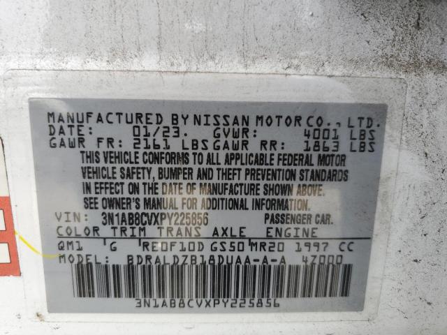 3N1AB8CVXPY225856 - 2023 NISSAN SENTRA SV WHITE photo 12