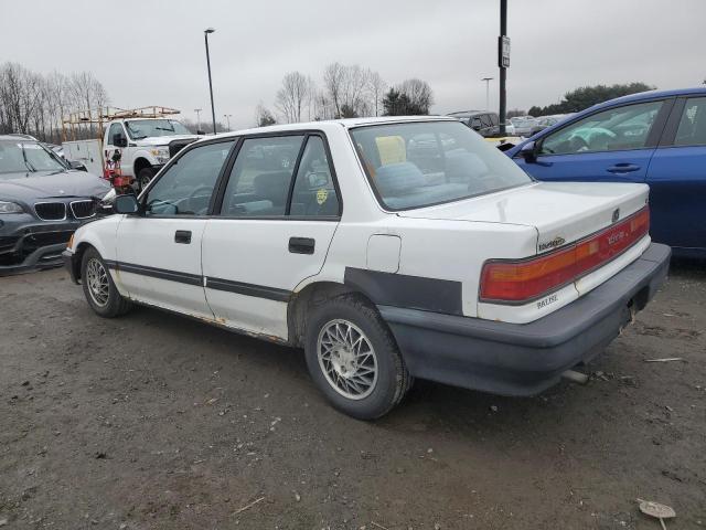 1HGED3649ML016502 - 1991 HONDA CIVIC DX WHITE photo 2