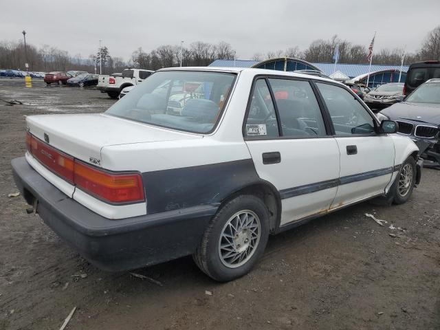 1HGED3649ML016502 - 1991 HONDA CIVIC DX WHITE photo 3