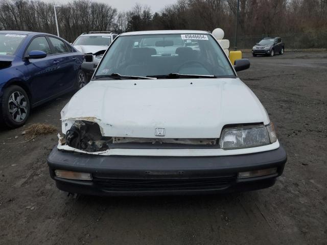 1HGED3649ML016502 - 1991 HONDA CIVIC DX WHITE photo 5