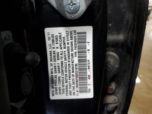 19XFB2F90CE016765 - 2012 HONDA CIVIC EXL Qara foto 13