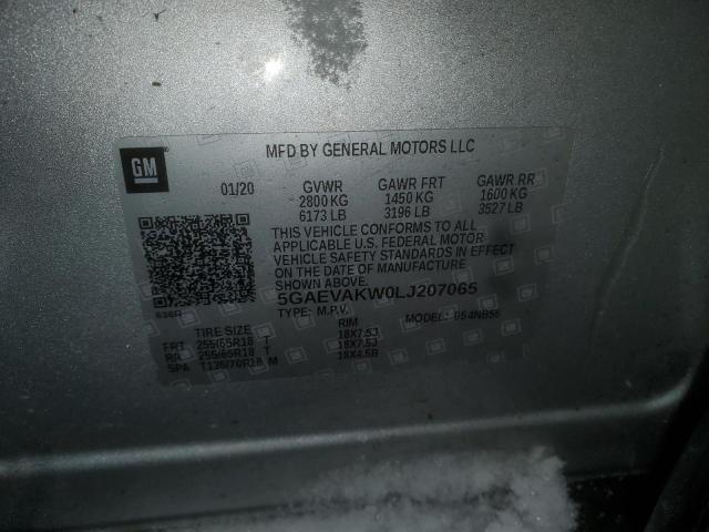 5GAEVAKW0LJ207065 - 2020 BUICK ENCLAVE ESSENCE 银色 照片 14