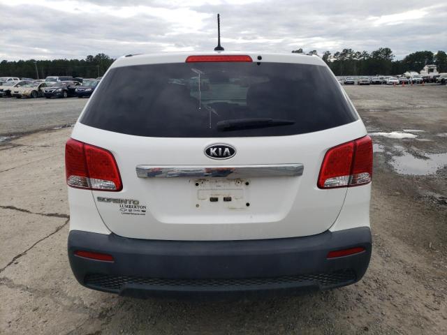 5XYKT3A12DG315200 - 2013 KIA SORENTO LX WHITE photo 6