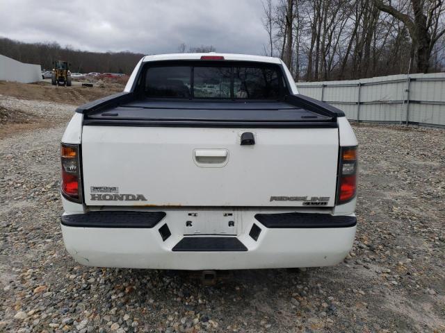 2HJYK16518H542569 - 2008 HONDA RIDGELINE RTL WHITE photo 6