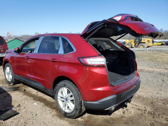 2FMTK4J89FBB24340 - 2015 FORD EDGE SEL RED photo 2