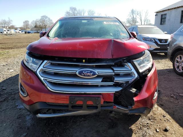 2FMTK4J89FBB24340 - 2015 FORD EDGE SEL RED photo 5