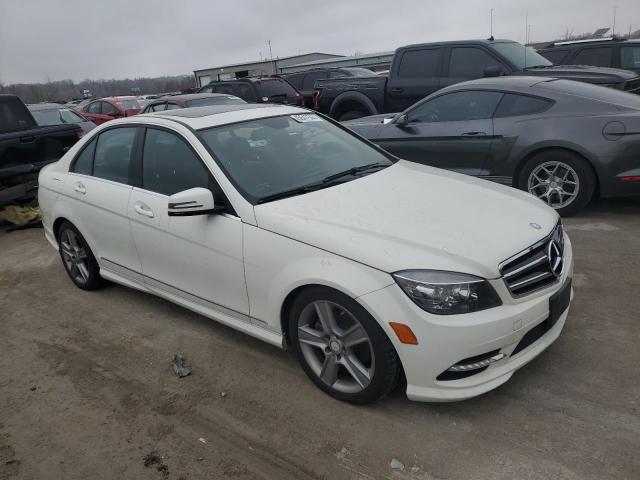 WDDGF8BB5BR181269 - 2011 MERCEDES-BENZ C 300 4MATIC WHITE photo 4