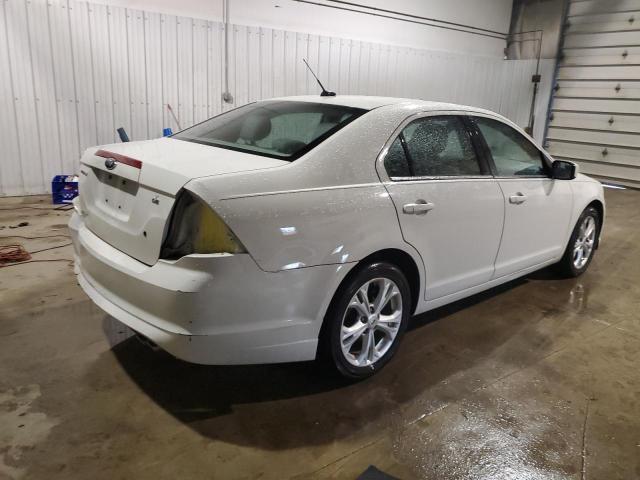 3FAHP0HA0CR101710 - 2012 FORD FUSION SE WHITE photo 3