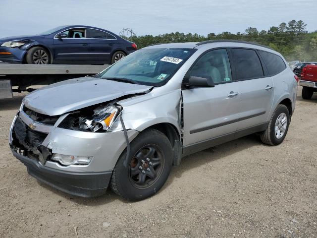 1GNKREED2BJ373956 - 2011 CHEVROLET TRAVERSE LS SILVER photo 1