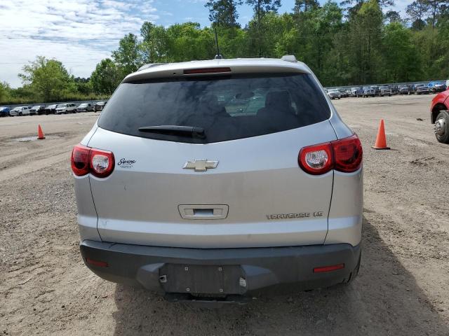 1GNKREED2BJ373956 - 2011 CHEVROLET TRAVERSE LS SILVER photo 6