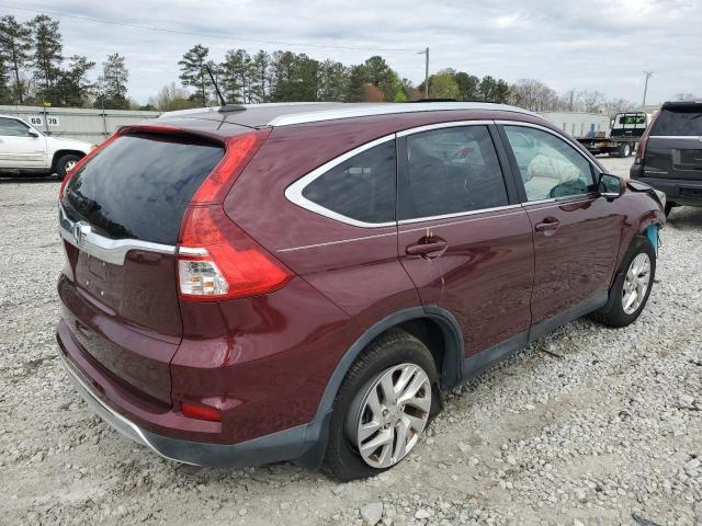 2HKRM3H74FH541157 - 2015 HONDA CR-V EXL BURGUNDY photo 3