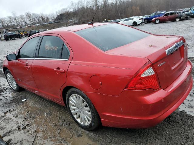 3FADP0L35BR205633 - 2011 FORD FUSION HYBRID RED photo 2