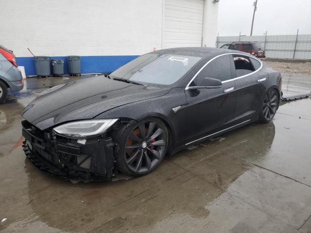 5YJSA1E41GF159385 - 2016 TESLA MODEL S შავი ფოტო 1
