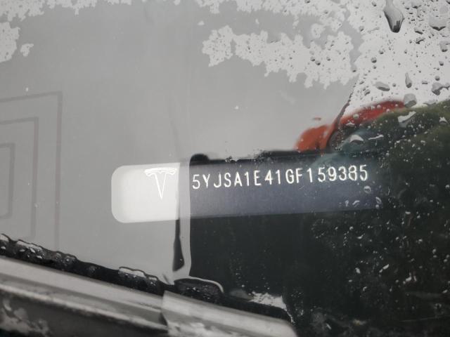 5YJSA1E41GF159385 - 2016 TESLA MODEL S შავი ფოტო 12