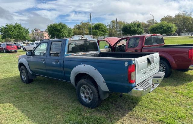 1N6ED29X73C429027 - 2003 NISSAN FRONTIER CREW CAB XE BLUE photo 3