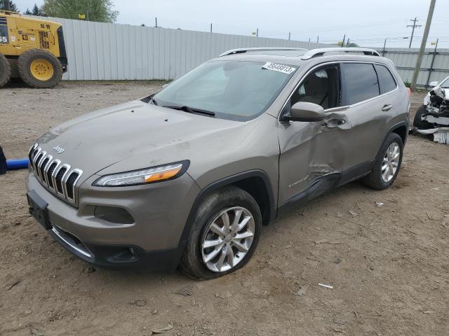 1C4PJMDSXHW530936 - 2017 JEEP CHEROKEE LIMITED GRAY photo 1