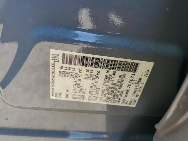 5N1AT3CB4MC705071 - 2021 NISSAN ROGUE SL GRAY photo 13