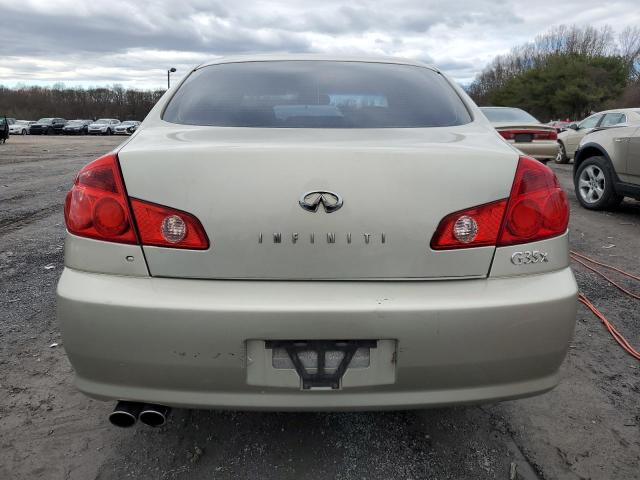 JNKCV51F65M300994 - 2005 INFINITI G35 BEIGE photo 6