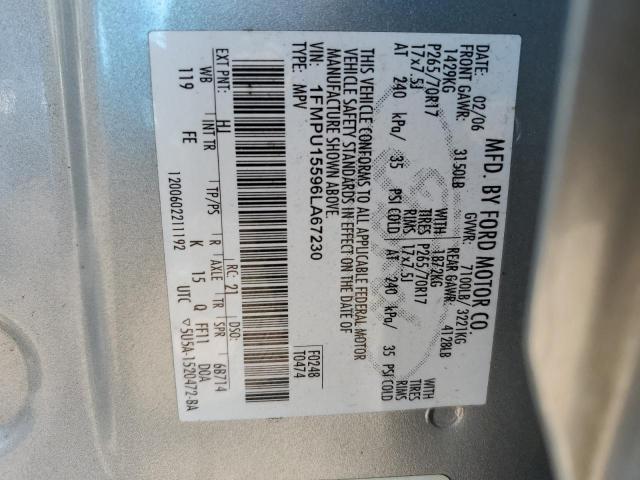 1FMPU15596LA67230 - 2006 FORD EXPEDITION XLT SILVER photo 13