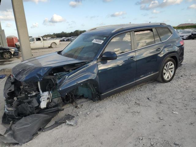 1V2BR2CA0MC520619 - 2021 VOLKSWAGEN ATLAS SEL BLUE photo 1