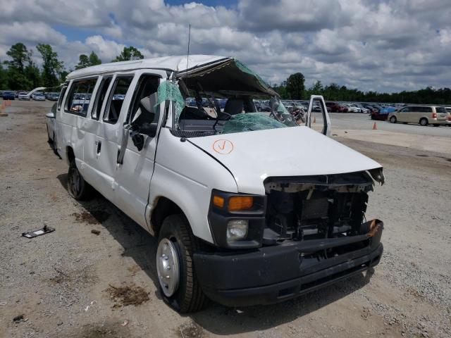 1FBSS3BL1BDA67203 - 2011 FORD ECONOLINE E350 SUPER DUTY WAGON WHITE photo 1