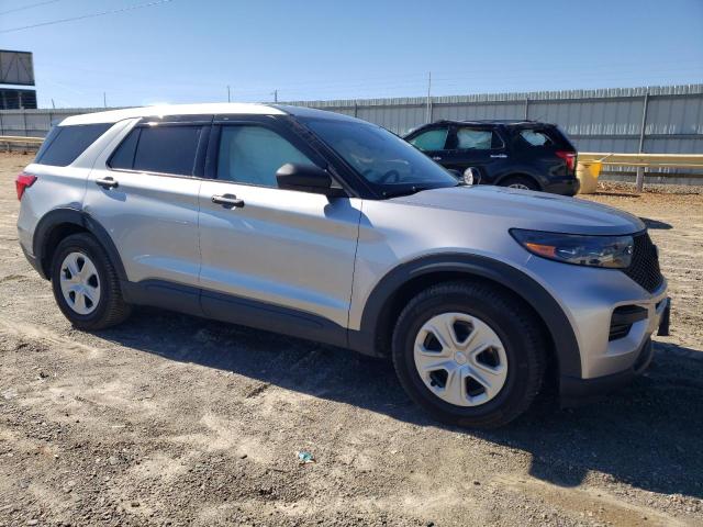 1FM5K8AC6MNA11984 - 2021 FORD EXPLORER POLICE INTERCEPTOR ვერცხლისფერი ფოტო 4