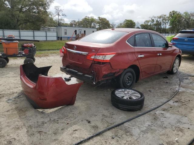 3N1AB7AP8FY354126 - 2015 NISSAN SENTRA S BURGUNDY photo 3