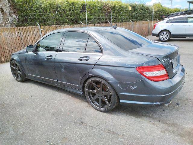 WDDGF56XX8F163820 - 2008 MERCEDES-BENZ C 350 GRAY photo 2