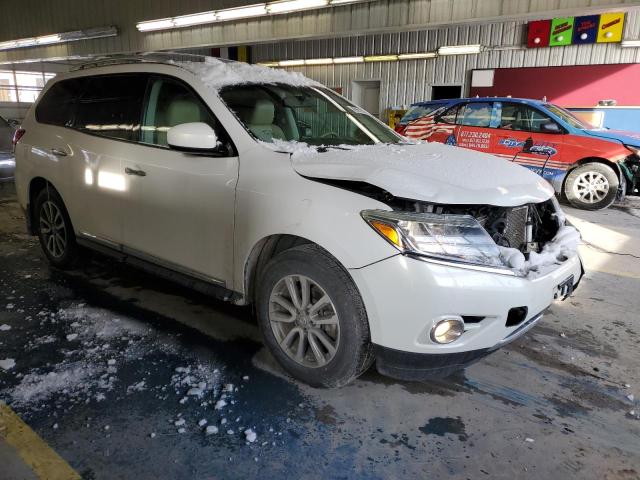 5N1AR2MM3DC649326 - 2013 NISSAN PATHFINDER S WHITE photo 4