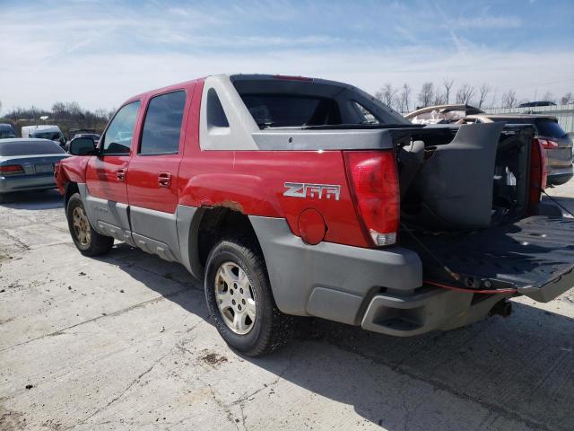 3GNEC13T32G145662 - 2002 CHEVROLET AVALANCHE C1500 RED photo 2