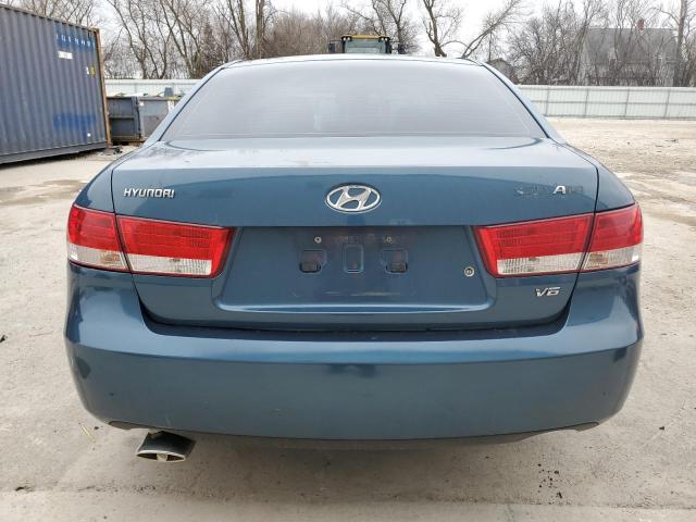 5NPEU46F96H147166 - 2006 HYUNDAI SONATA GLS BLUE photo 6