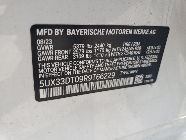 5UX33DT09R9T66229 - 2024 BMW X4 XDRIVE30I WHITE photo 14