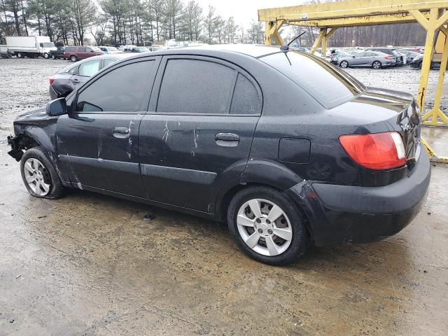 KNADE123376257545 - 2007 KIA RIO BASE BLACK photo 2